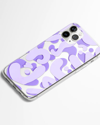 Soft Violet Transparent Phone Cover