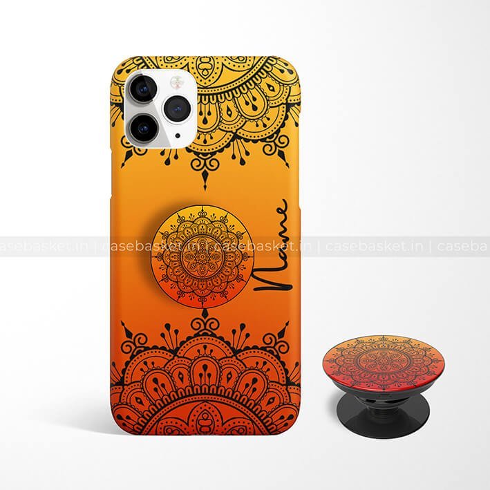 Orange Double Mandala Phone Cover