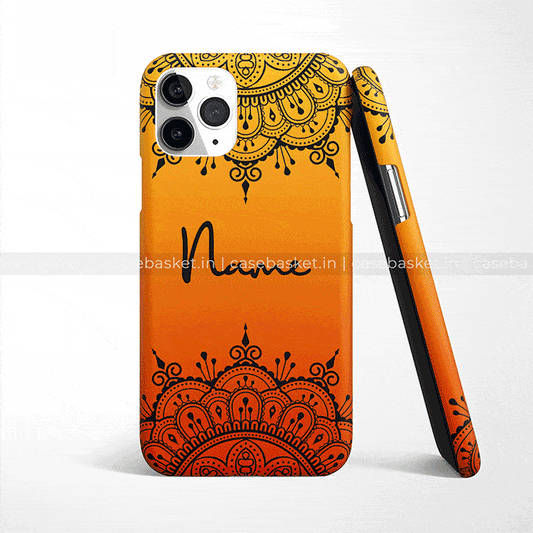 Orange Double Mandala Phone Cover