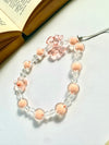 Orange Pop Transparent Bow Phone Chain Charm