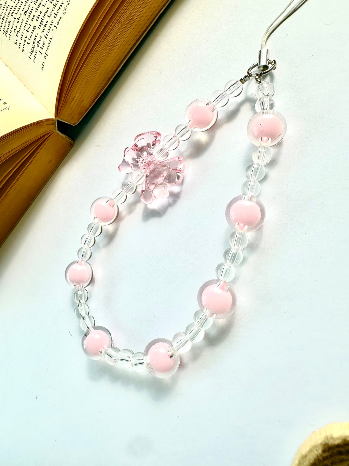 Baebow Rosé Phone Chain Charm