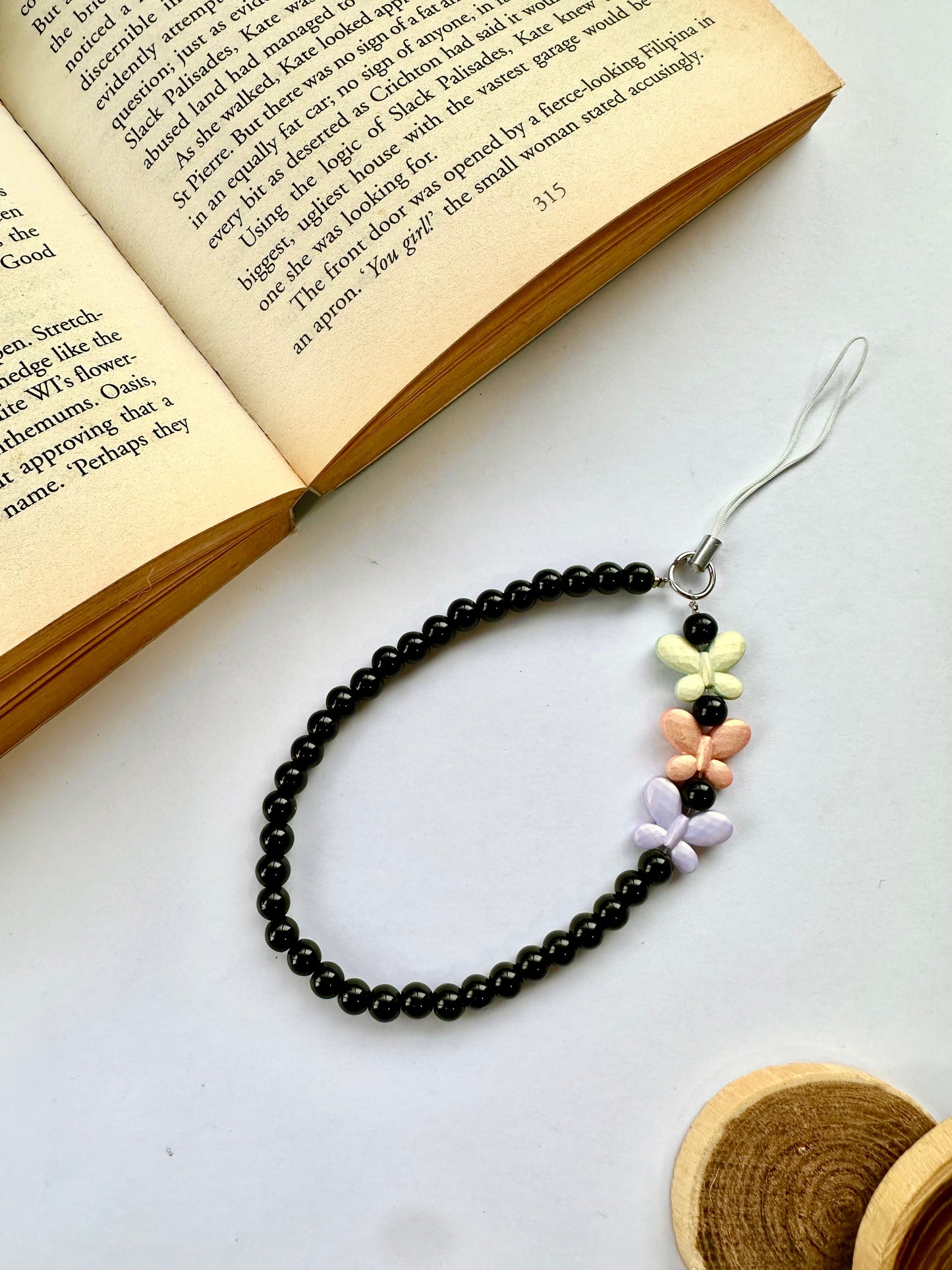 Midnight Flutter Phone Chain Charm - Casebasket