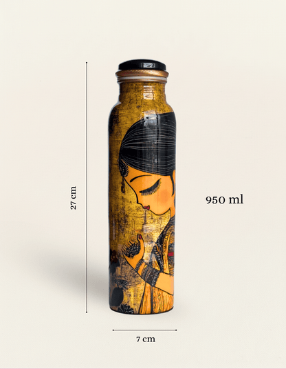 Aurora Apsara Artistic Copper Bottle