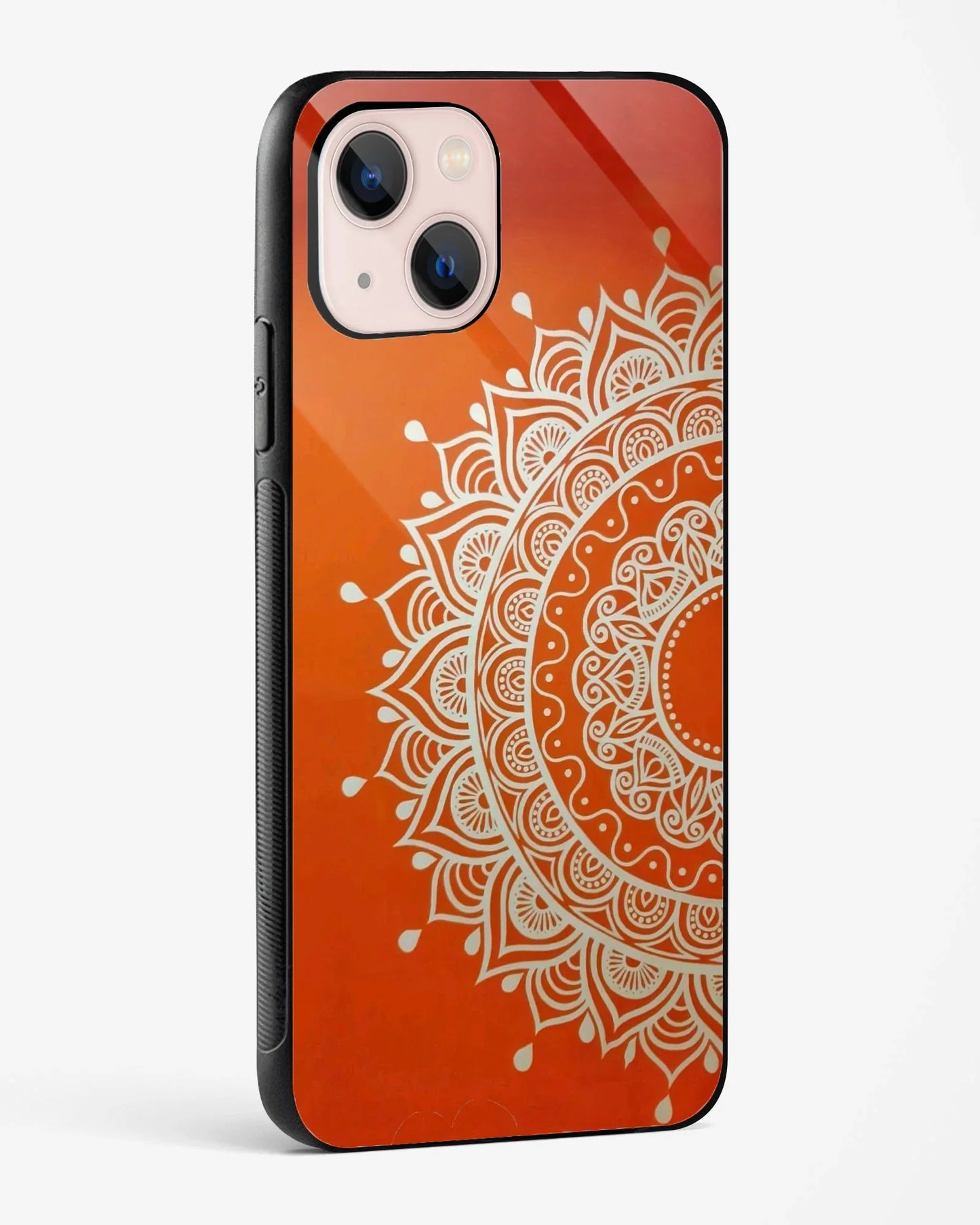 Radiant Orange Mandala Phone Cover
