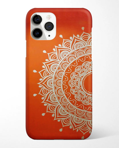Radiant Orange Mandala Phone Cover