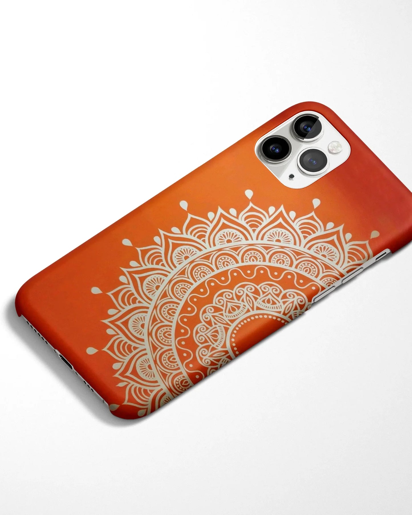 Radiant Orange Mandala Phone Cover
