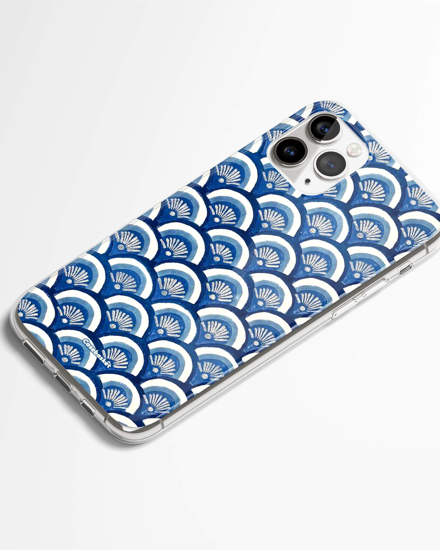 Indigo Waves Print Phone Cover