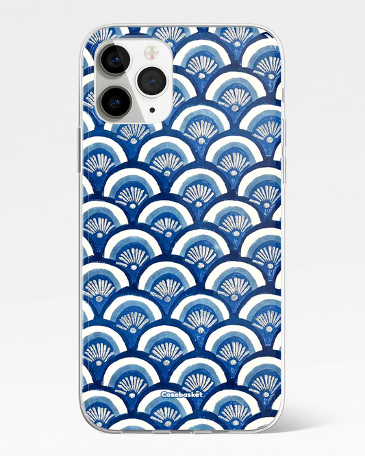 Indigo Waves Print Phone Cover