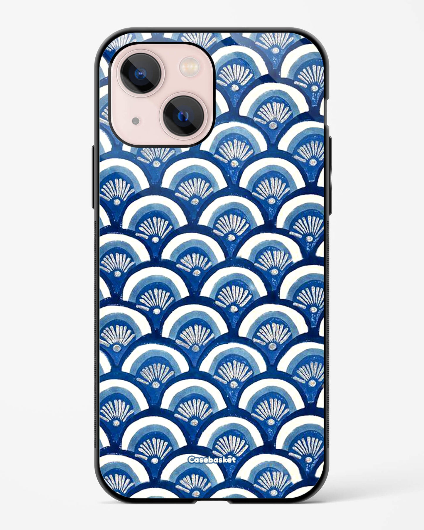 Indigo Waves Print Phone Cover