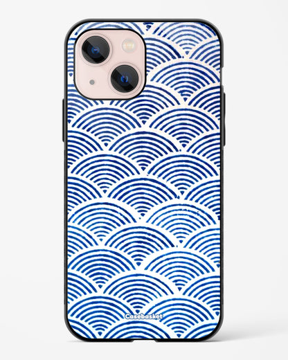 Navyblue Scallop Glossy Phone Cover