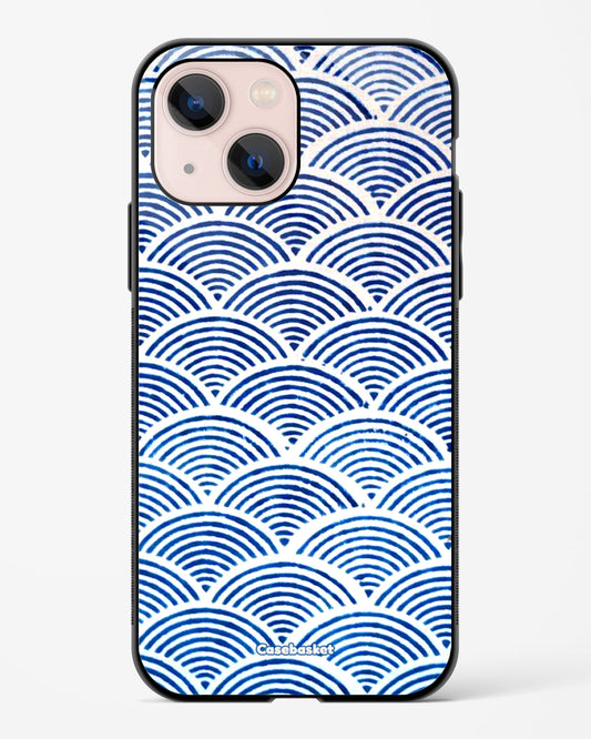 Navyblue Scallop Glossy Phone Cover