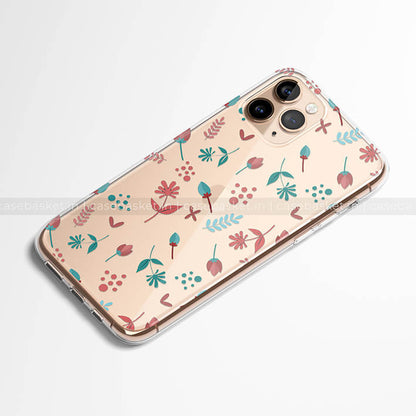 Blossom Blue Silicone Phone Cover