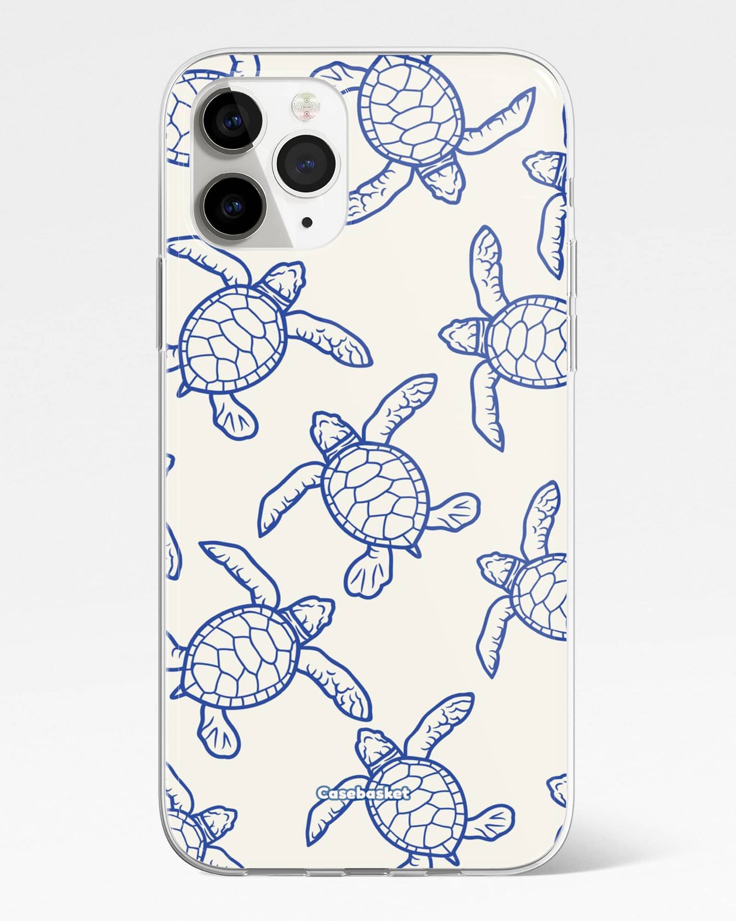 Blue Drift Turtle Print Phone Cover