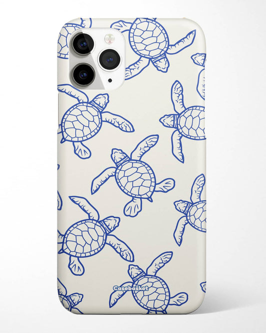 Blue Drift Turtle Print Phone Cover