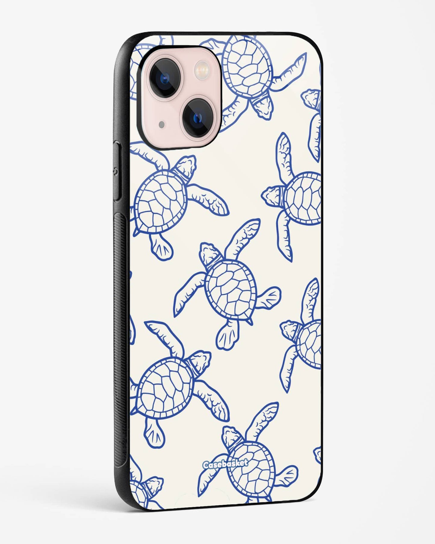 Blue Drift Turtle Print Phone Cover