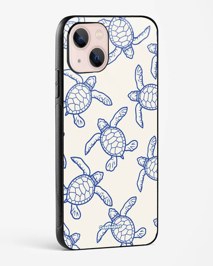 Blue Drift Turtle Print Phone Cover