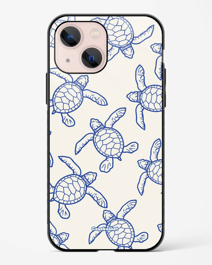 Blue Drift Turtle Print Phone Cover