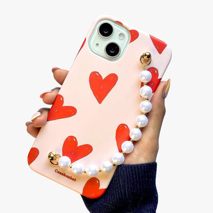 Heartsy pearl Chain Phone Cover