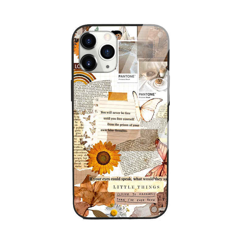 Antique Delight Aesthetic Glass Phone Cover