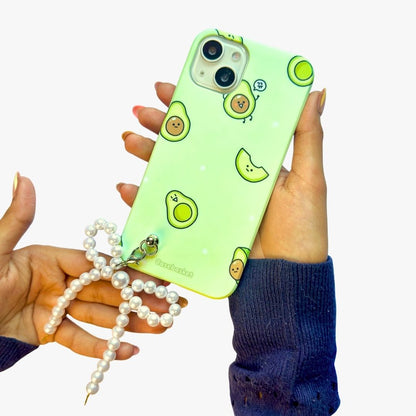 Baby Avocados Bow Bead Pearl Phone Cover