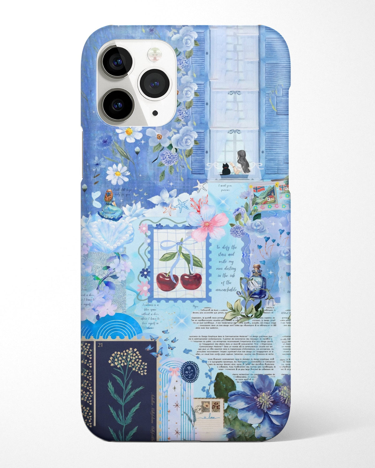 Cherry Blue Phone Cover