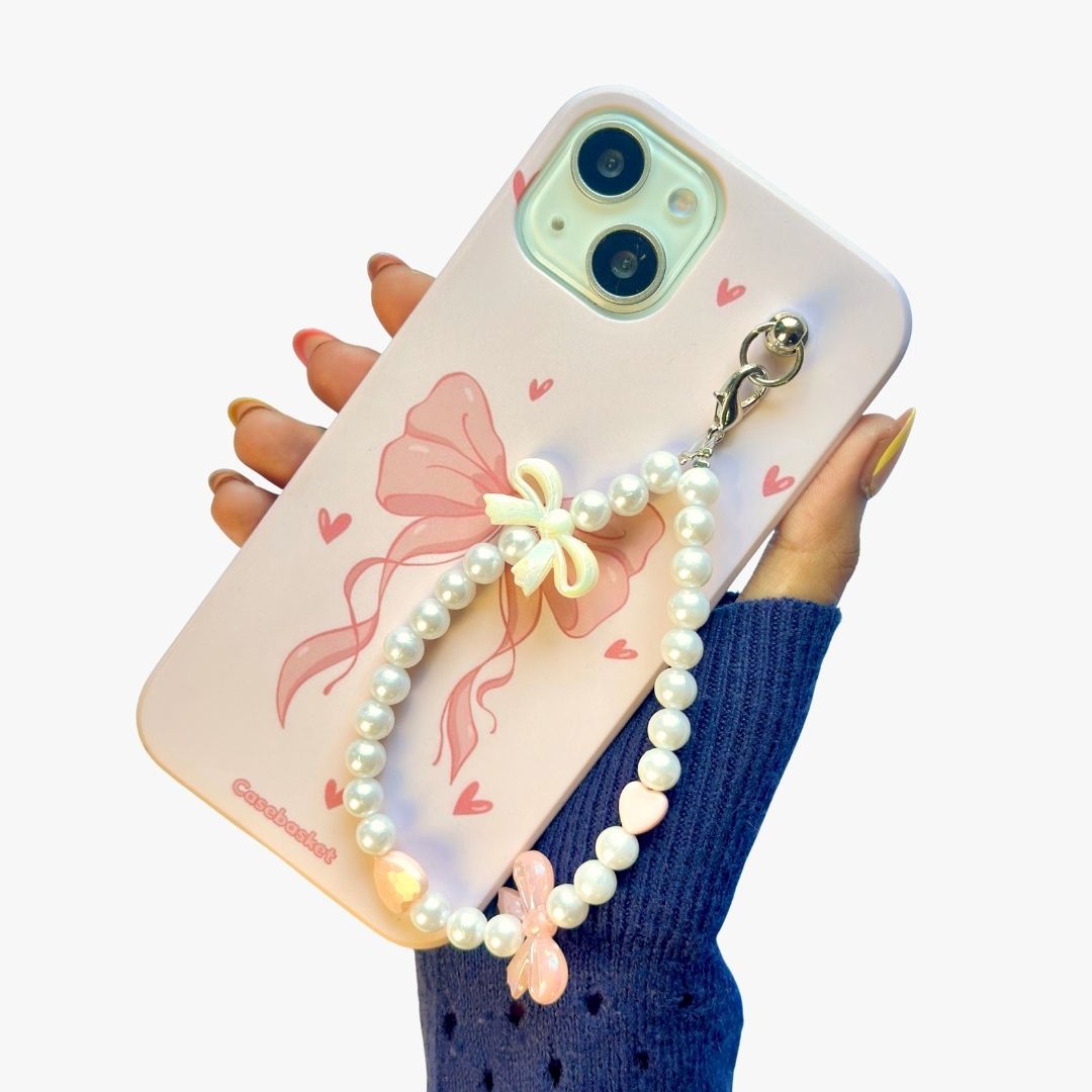 Sweetheart Snowberry Bow Fall Chain Phone Cover