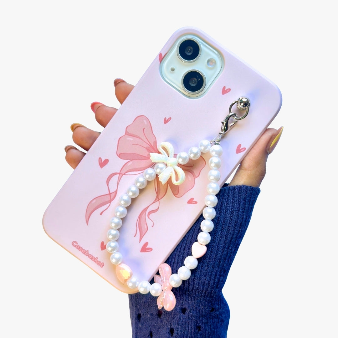 Sweetheart Snowberry Bow Fall Chain Phone Cover