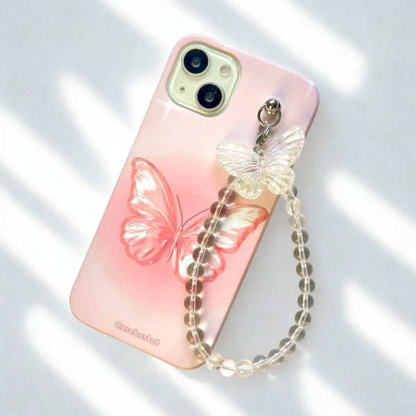 Blush Wings Pearlfly Fall Chain Phone Cover