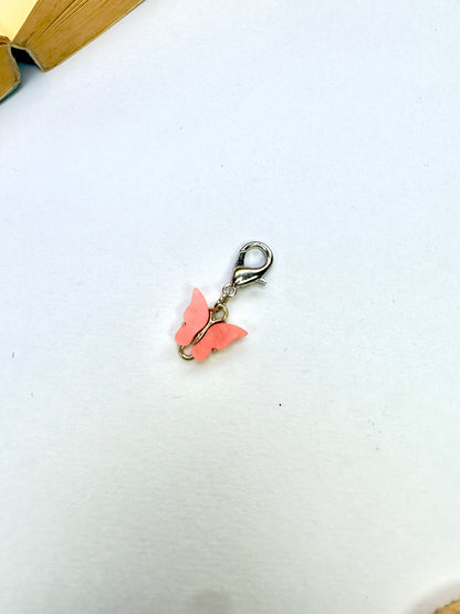 Peach Flutter Phone Charm