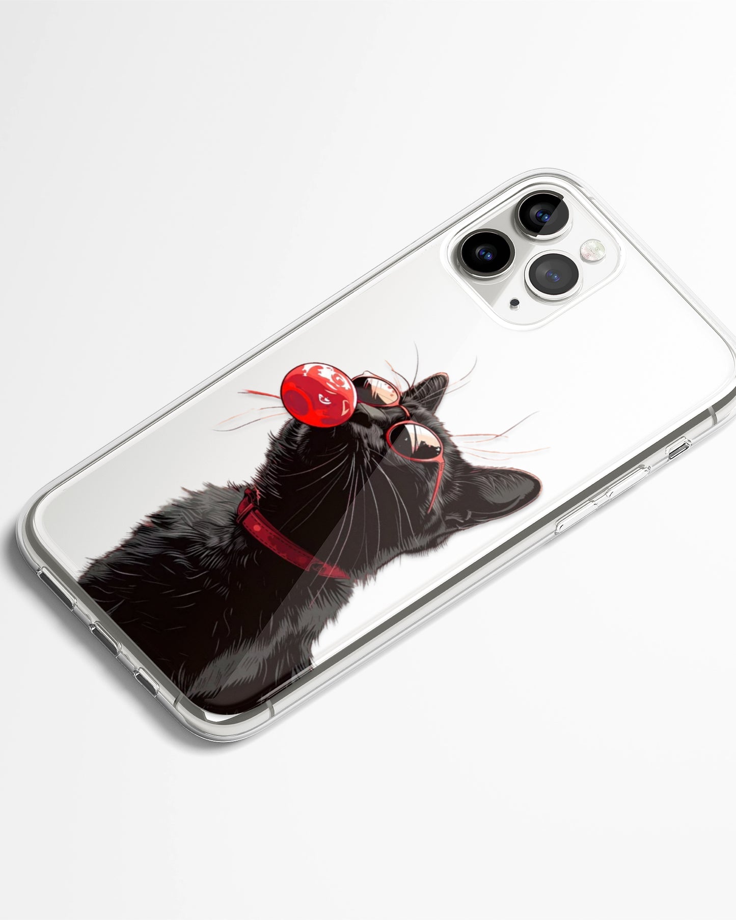 Pop Bubble Kitty Transparent Phone Cover