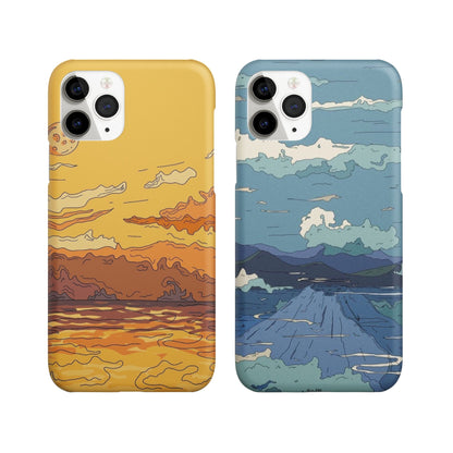 Where Fire Meets Cloud Couple Phone Cover