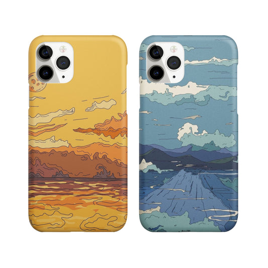 Where Fire Meets Cloud Couple Phone Cover
