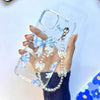 Icy Ribbon Dreamy Crystal Bow Fall Chain Phone Cover