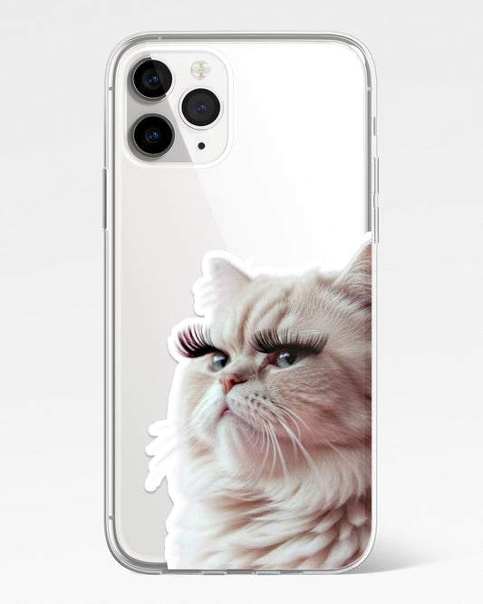 Sassy Kitty Transparent Phone Cover