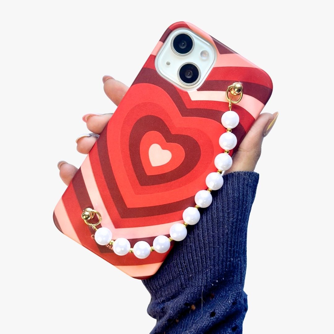 Y2K pearl Chain Phone Cover_