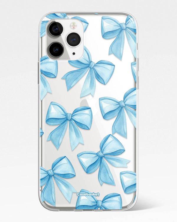 Aqua Bow Silicone Phone Cover