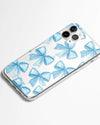 Aqua Bow Silicone Phone Cover