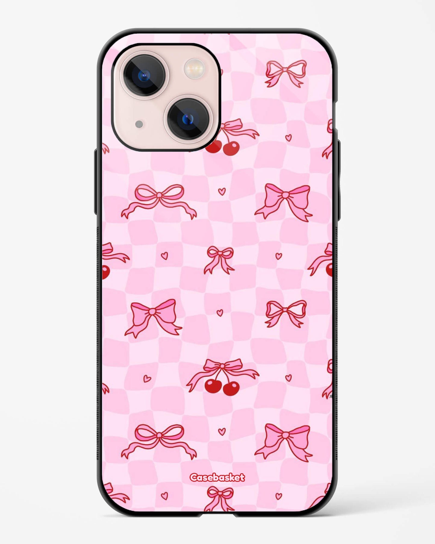 Bow Cherry Glossy Phone Cover