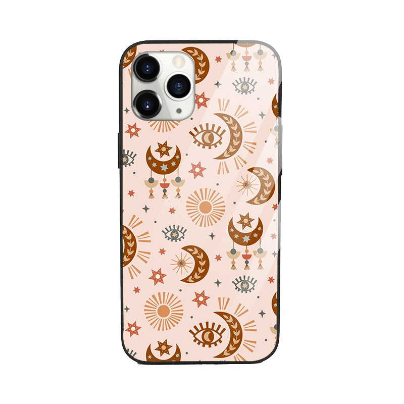 Lunar Glow Aesthetic Glass Phone Cover