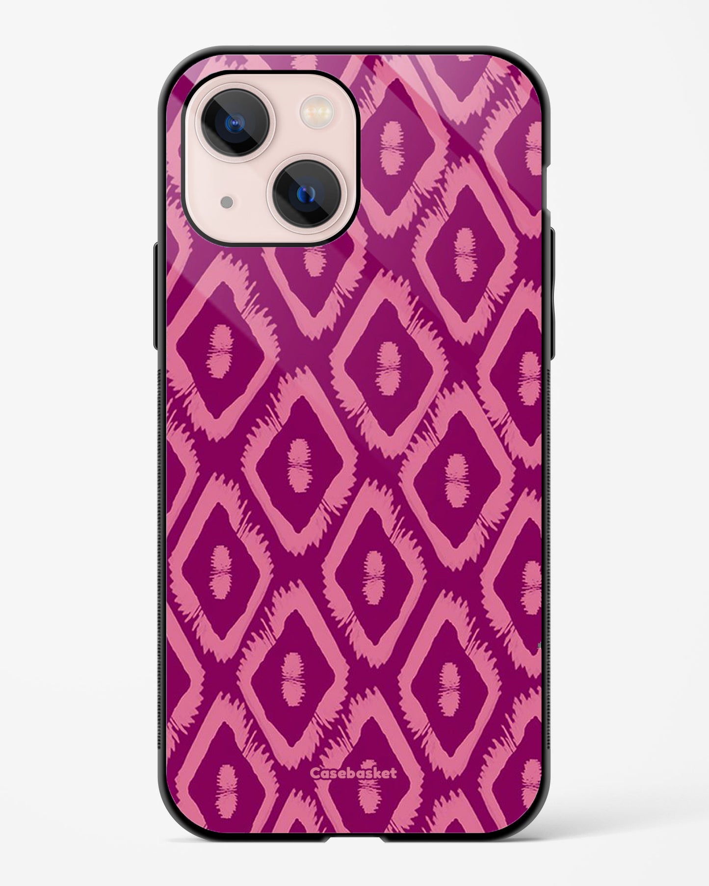 Magenta Motifs Glossy Phone Cover