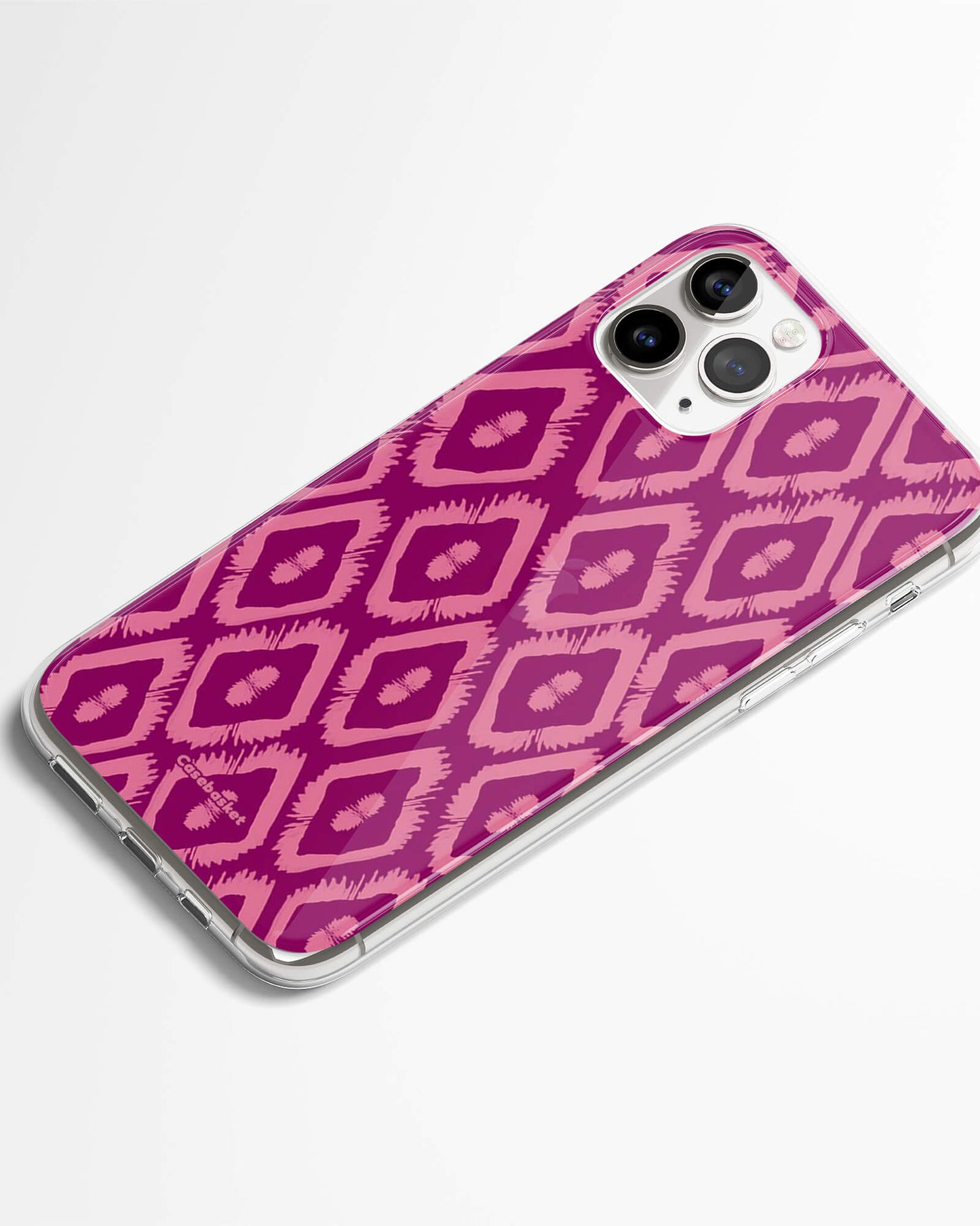 Pink Ikat Print Phone Cover