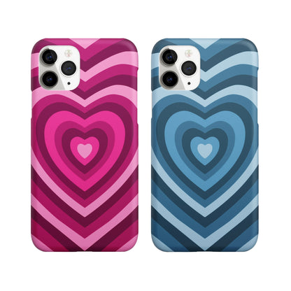 Twin Heartwaves Couple Phone Cover