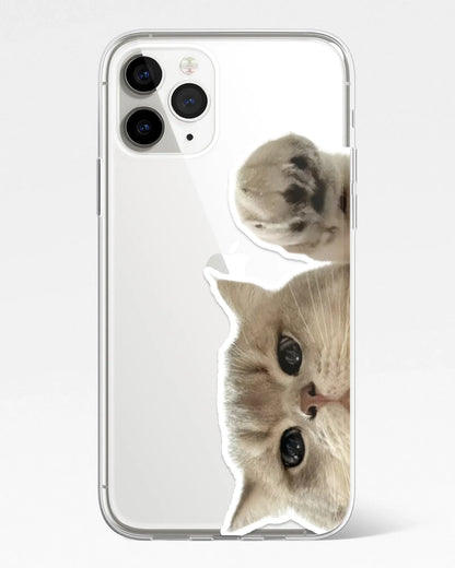 Kitty Says Hi Transparent Phone Cover