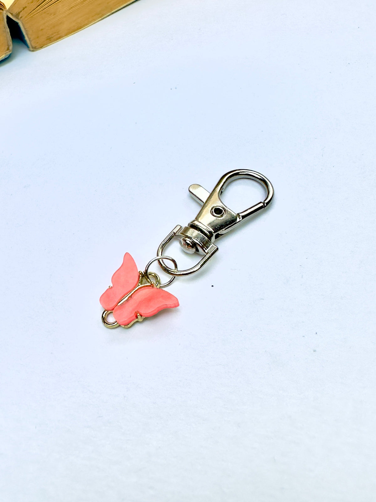 Peach Flutter Phone Charm