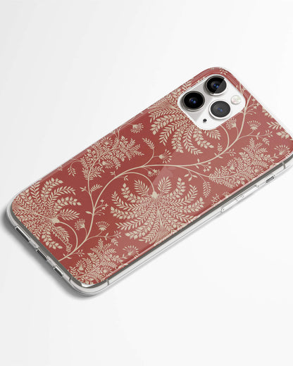 Terracotta Floral Elegance Phone Cover