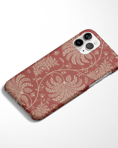 Terracotta Floral Elegance Phone Cover