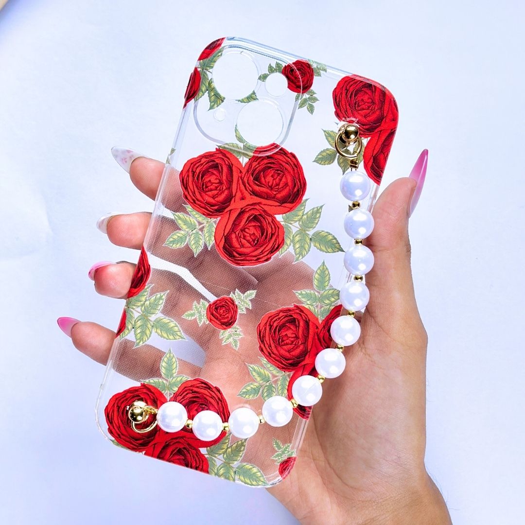 Roselet Transparent Pearl Phone Cover