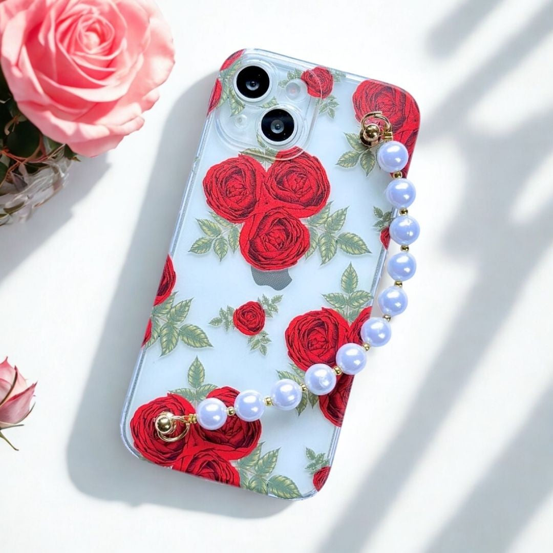 Roselet Transparent Pearl Phone Cover