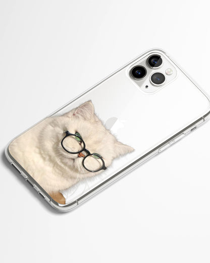 Professor Paws Transparent Phone Cover