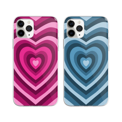 Twin Heartwaves Couple Phone Cover